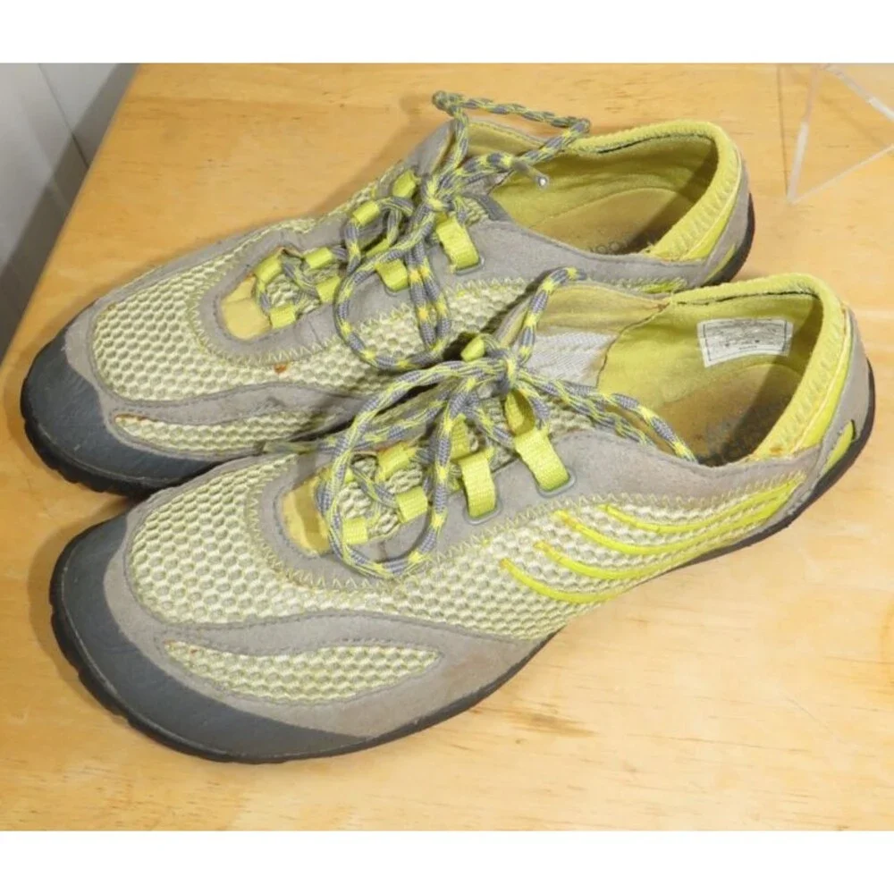 Merrell Pace Glove Trail Acacia Minimalist Running Shoes Water Resistant Sz 7.5